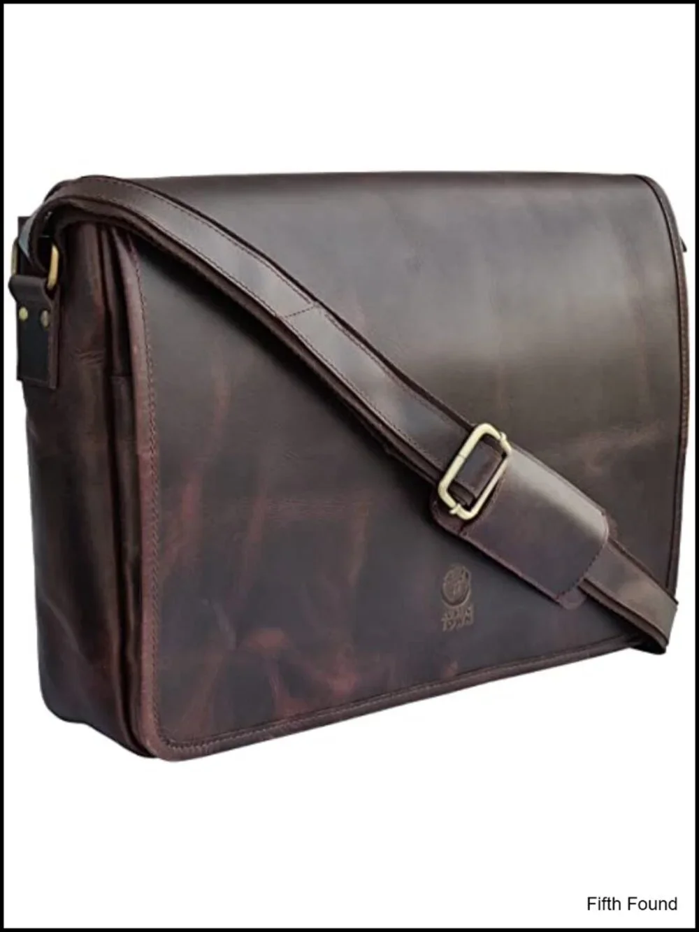 Full Grain Buffalo Leather Messenger Bag for Men
